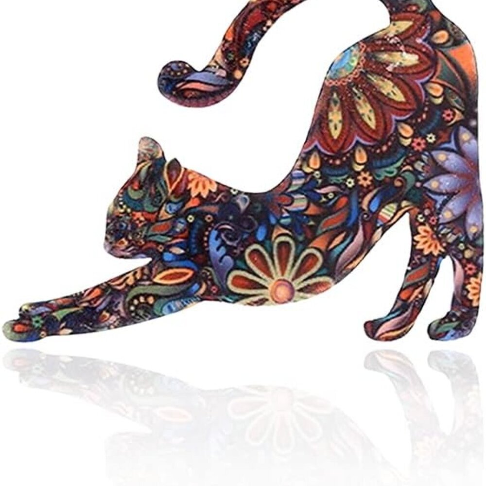 Premium Graceful Lovely Unisex Cat Brooch Lapel Pin Enamel Badges Accessory